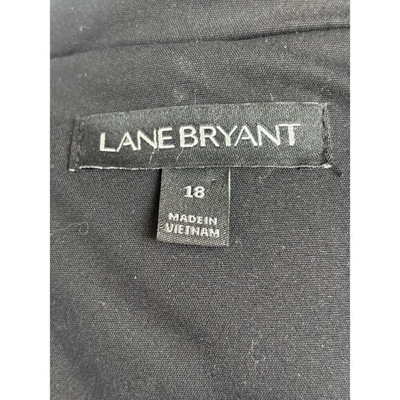 Lane Bryant Blazer Black Women 18 Classic Tailored  One Button Cotton Poly Blend - Picture 12 of 15